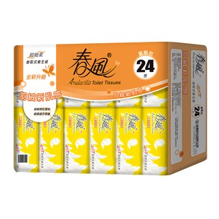 春風 超細柔抽取式衛生紙, 24包, 1袋