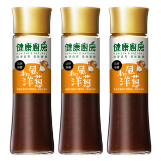 健康廚房 和風洋蔥拌醬, 清爽不油膩, 輕食低負擔, 不添加防腐劑, 200ml, 3瓶