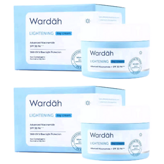 Wardah 菸鹼醯胺亮白日霜 SPF 30 PA+++ 防紫外線和藍光 適合中性至乾性肌膚, 30g, 2盒