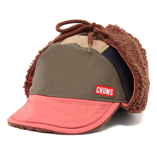 CHUMS Kids Camping Boa Russian Cap保暖風格帽, Pink Crazy, 頭圍58~60cm