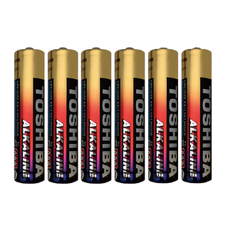 TOSHIBA 東芝 台灣公司貨 鹼性電池 4號, 6顆, 1組