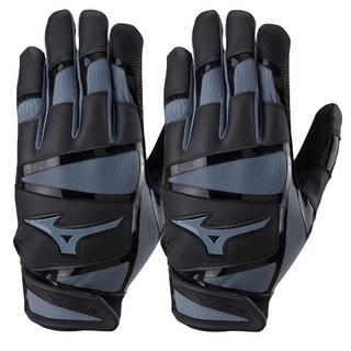Mizuno 美津濃 打擊手套 1ETEA43307, 黑色, 1雙