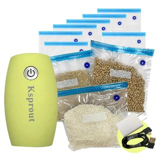 Ksprout 愛藏鮮 3WELL 真空保鮮機套組含真空保鮮袋 食品級PA+PE材質 26(L)X28(W)cm 耐-20度C~100度C 台灣監製