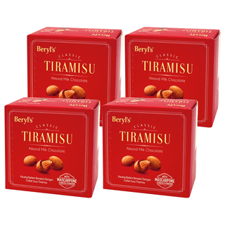 Beryl's 杏仁夾心提拉米蘇風味牛奶巧克力 65g, 4盒
