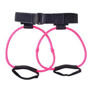 THE ONE UNITED 瑜珈拉力繩 20磅 腰帶60~100CM, 粉色, 1條