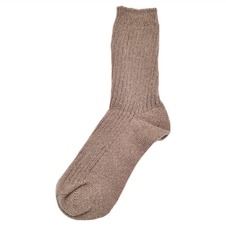 PORA BELLA 韓系素色厚羊毛襪保暖襪, 米灰, F