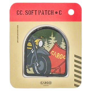 CARGO container 復古風徽章 CC SOFT PATCH C, 62x70x2mm, 1個