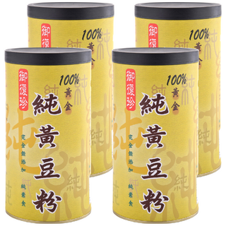 御復珍 純黃豆粉 細緻研磨 無沙沙口感 嚴選非基改黃豆 無添加, 400g, 4罐