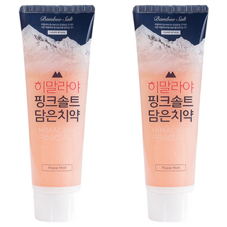 LG 生活健康 喜馬拉雅粉晶鹽牙膏, 花香薄荷, 100g, 2條