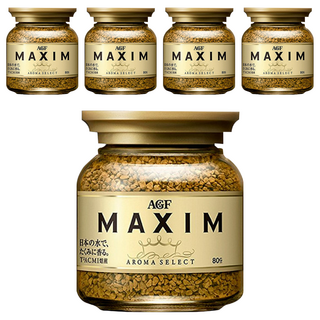 AGF MAXIM 咖啡粉, 80g, 1入, 5罐