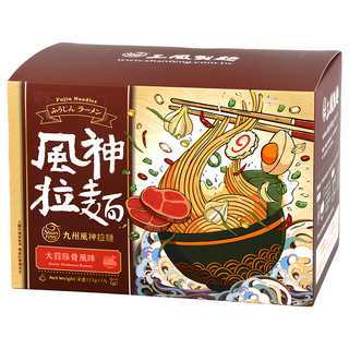 三風製麵 Shan Feng 非炸免煮九州大蒜豚骨風味拉麵 125g, 3包, 1盒