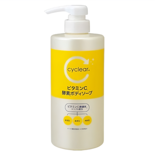 Cyclear 維他命C 酵素 沐浴乳, 深入角質層，鎖住肌膚水分，保持潤澤, 500ml, 1瓶