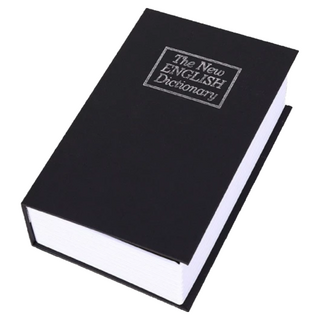 HOMESAFE 書本保險箱 密碼款 麻色密碼小款, 黑色密碼