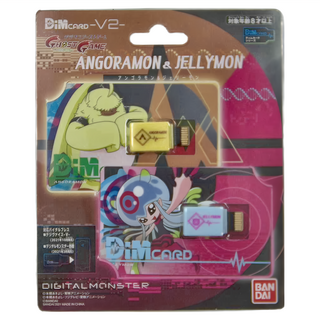 BANDAI 數碼寶貝卡通記憶卡, 安格拉獸 + 潔麗獸, 1組
