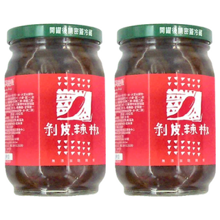 山海經脈 剝皮辣椒, 無添加防腐劑, 400g, 2罐