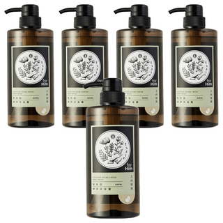 tsaio 上山採藥 咖啡因極淨沐浴露, 600ml, 5瓶