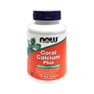 NOW Foods 珊瑚鈣鎂D加強配方, 100顆, 1罐