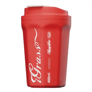 igrass 多功能攜帶薰香加濕器, 400mL, TYPE-C接口, 細膩水霧, 滲透滋潤, 柔和靜音, 定時保護, 火焰氛圍燈, IGS044, 可樂紅