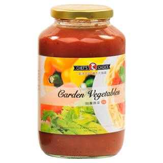 CHEF'S CHOICE 美味大師 義大利麵醬 田園蔬菜 720g, 全素, 1罐