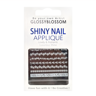 GLOSSYBLOSSOM SHINY NAIL APPLIQUÉ, 浪漫光澤美甲貼, 緞帶, 1組