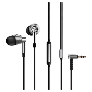 1MORE 萬魔 三單元圈鐵入耳式有線耳機 E1001 銀色，享受高品質音樂帶來的沉浸式體驗