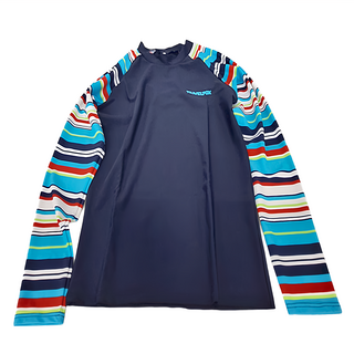 Summer love 夏之戀 大男衝浪裝上衣 彈性纖維 尼龍, M, 藍色