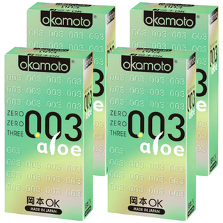 okamoto 岡本 003 蘆薈精華衛生套, 6入, 4盒