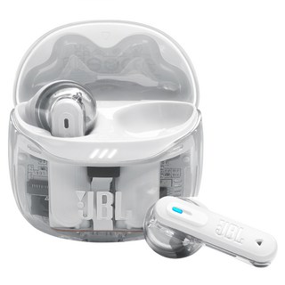JBL 真無線降噪藍牙耳機 特別款, Tune Flex 2 Ghost, 白色