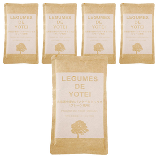 LEGUMES DE YOTEI 100%北海道小麥鬆餅粉 天然原味, 日本職人精心製作, 健康安心, DIY午茶首選, 180g, 5包