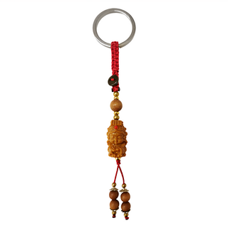 財神小舖 媽祖鑰匙圈 DST-1106 檀木 保佑平安 出入順遂, 1個