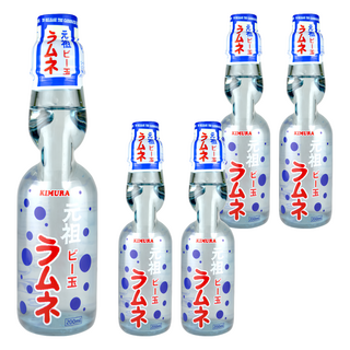 木村飲料 元祖彈珠汽水, 200ml, 5瓶