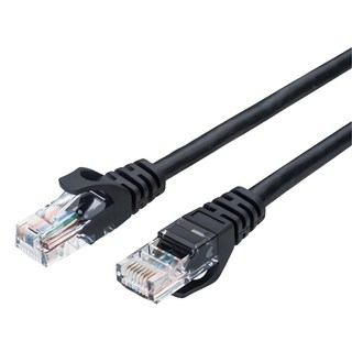 RASTO REC9 高速 Cat5e 傳輸網路線 500cm x 5.5mm 130g, 黑色, 1條