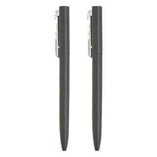 Suander.St 金屬典雅旋轉中性筆 - 黑曜石, 黑桿, 2支