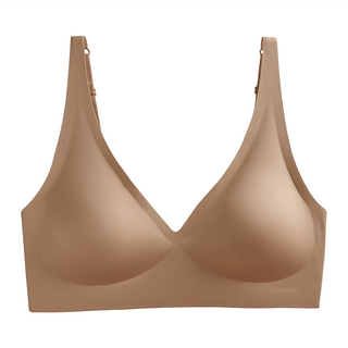 素肌果凍無鋼圈內衣, S, 咖啡色