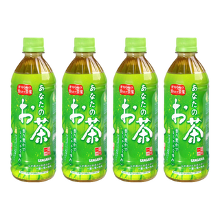 SANGARIA 山加利 你的茶 日本原裝進口 甘甜爽口綠茶 休閒茶品, 500ml, 4瓶