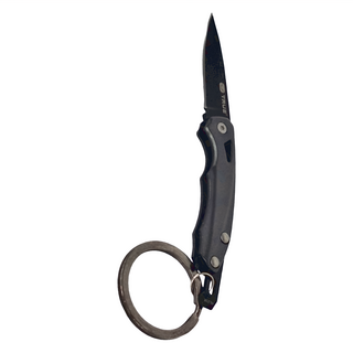 True Utility 英國 多功能可吊掛折疊刀 Slip Knife 吊卡版, 420不鏽鋼, 陽極氧化鋁, 規格8.4x1.8x0.8cm, 1個, Black (blade)