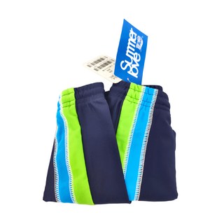 Summer love 夏之戀 大男四分泳褲 尼龍80%, M, 深藍色 + 綠色 + 淺藍色