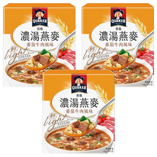 QUAKER 桂格 濃湯燕麥 番茄牛肉風味 5包, 230g, 3盒