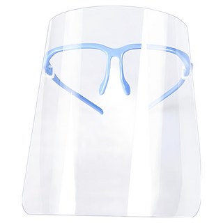 E.City 環抱式透明防飛沫油煙防護面罩, 顏色隨機, 1個