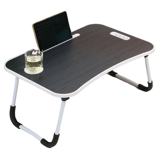 Standard Living 攜帶型床上折疊桌 附杯槽+IPad卡槽, 黑色