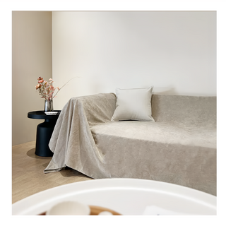 Hoom禾慕生活 防水防貓抓沙發布 溫柔奶茶色, 1個, 180 x 260cm