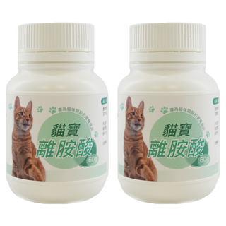 貓寶 離胺酸 專為貓咪調配的營養食品 牛奶風味, 維護眼睛健康, 2罐, 1瓶