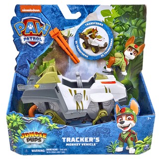 SPIN MASTER PAW PATROL 汪汪隊立大功 救援車叢林狗狗 小克 + 猴子吉普車, 1組