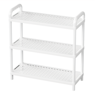HABITY 三層收納鞋架, 白色, 1個