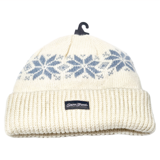 SNOW TRAVEL 雪之旅 男女高級美麗諾85%羊毛帽, 牙色, F