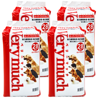 VeryMuch 寵物尿布 強力瞬間吸收 薄型壓製 60x90cm, 28片, 4包