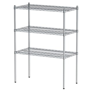 dayneeds 日需百備 荷重型 電鍍 鎖管 三層架 鐵力士架/收納層架/鞋架/層架/鐵架 90 x 45 x 120cm, 1個