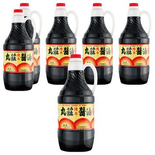 丸莊 陳年醬油 為豆麥釀造 口味甘醇 不含防腐劑, 1.6L, 6瓶