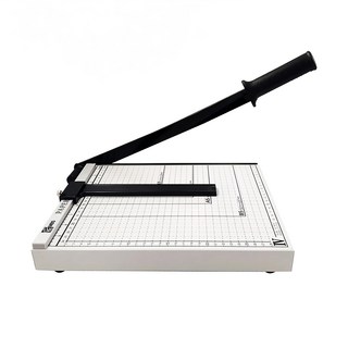 mbs 萬事捷 鐵製裁紙機 A4 12吋x10吋 手壓式附擋尺, NO.829-4