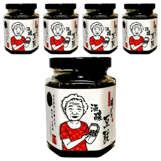 醬王殿 精選鳳梨酒釀豆鼓 黑豆、糖、米酒、鳳梨、鹽 台灣製造, 190g, 5罐